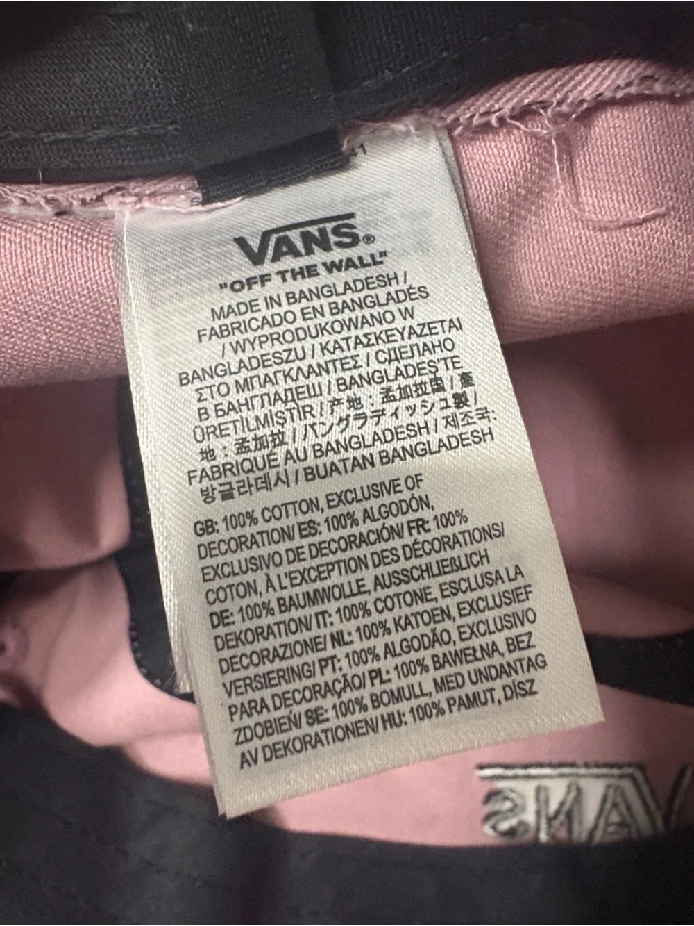 Pink Vans Hankley bucket hat
